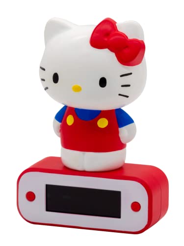 Teknofun Hello Kitty - Sveglia Con Statuetta 3D, Rosso