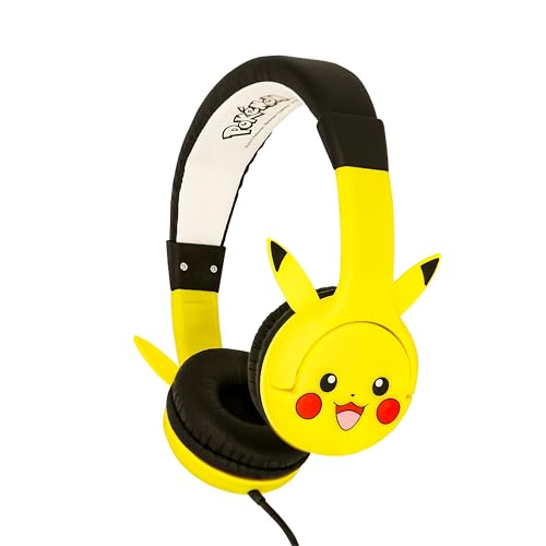 Otl Technologies Pk1178 Pokemon Pikachu Ears - Casco Cablato Per Bambini, Colore: Giallo