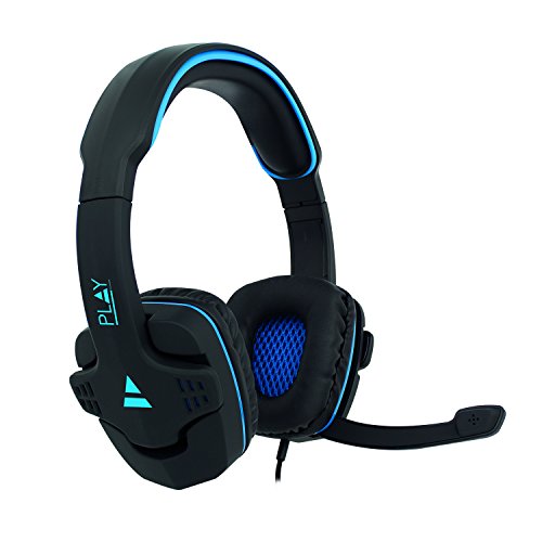 Ewent Play Pl3320- Cuffia Da Gaming Con Microfono Surround Stereo, Ideale Per Pc, Mac, Iphone, Ipad, Xboxone X, Ps4, Cavo 1.5 M E Adattatore Per Jack