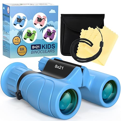 Binocolo Per Bambini, Binocolo Piccolo 8X21, Binocolo Impermeabile Per Adulti E Bambini, Binocolo Hd Con Borsa, Bird Watching, Escursionismo, Turismo,