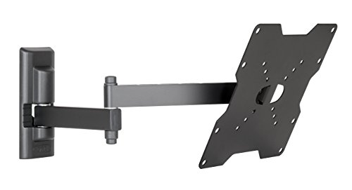 Meliconi Cme Edr200 - Supporto Tv Con Doppio Braccio, Inclinabile, Per Tv 26" - 40", Portata Max 17 Kg, Vesa 50 - 75 - 100 - 200 - 200X100 - 100X200 M