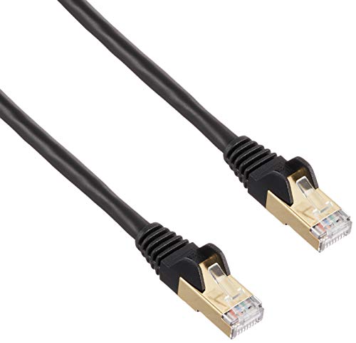 Startech.Com 6Aspat2Mbk Cavo Di Rete Ethernet Cat6A, Stp, Rj45, Schermato, Antigroviglio, 2 M, Nero