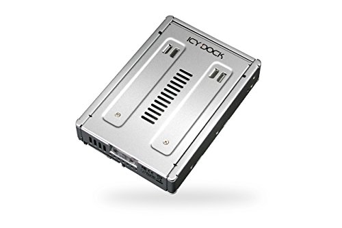 Icy Dock Ezconvert Mb982Ip-1S-1 Converter Adattatore, Kit Di Montaggio, Enclosure Convertitore Ssd/Hdd 2.5" Sata/Sas A 3.5" Sas Metallo