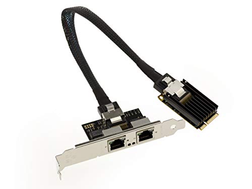 Kalea-Informatique Scheda Mini Pci Express (Minipcie) - 2 Porti Rj45 Lan Gigabit Ethernet Con Chipset Intel I350 - Mpcie Nic 10/100 / 1000