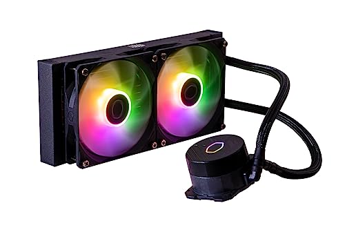 Cooler Master Masterliquid 240L Core Argb Dissipatore A Liquido Per Cpu - Pompa Gen S A Doppia Camera, Radiatore Superiore E Ventole Argb Da 120 Mm, S