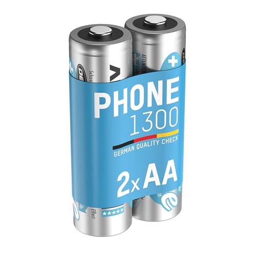 Ansmann Maxe Mignon Aa Batteria Ricaricabile 1300Mah Dect Phone-Akku Pre-Carica Della Batteria - Batteria Per I Telefoni Cordless (1X Confezione Da Du