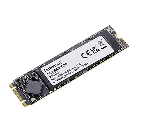 Intenso M.2 Ssd Interno Sata Iii Top Performance, 512 Gb, 520Mb/S, Unità A Stato Solido