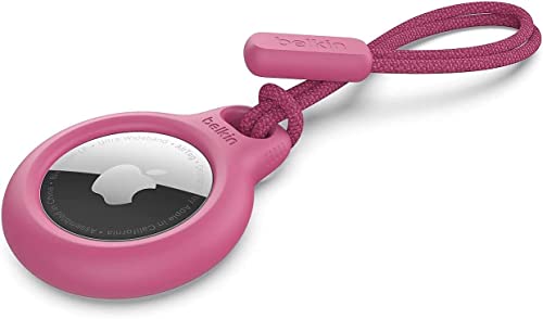 Belkin Custodia Per Airtag Con Laccetto (Secure Holder, Guscio Protettivo Antigraffio Per Air Tag) – Rosa