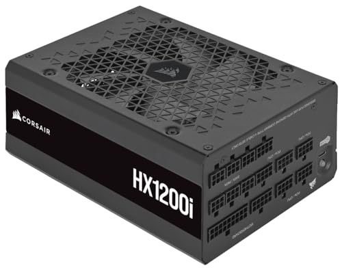Corsair Hx1200I Interamente Modulare Ultra-Silenzioso Alimentatore - Compatibilità Con Standard Atx 3.0 E Pcie 5.0 - Ventola Con Cuscinetto Fluidodina