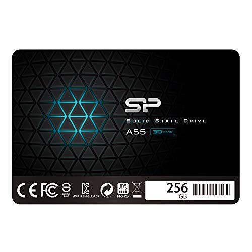 Silicon Power Ssd 256Gb 3D Nand A55 Slc Cache Performance Boost 2.5 Pollici Sata Iii 7Mm (0.28") Ssd Interno