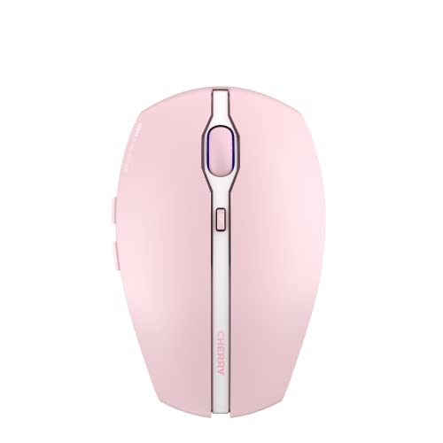 Cherry Gentix Bt, Mouse Bluetooth Senza Fili, Funzione Multi-Device Per Un Massimo Di 3 Dispositivi Finali, Risoluzione Commutabile (1000/2000 Dpi), 7