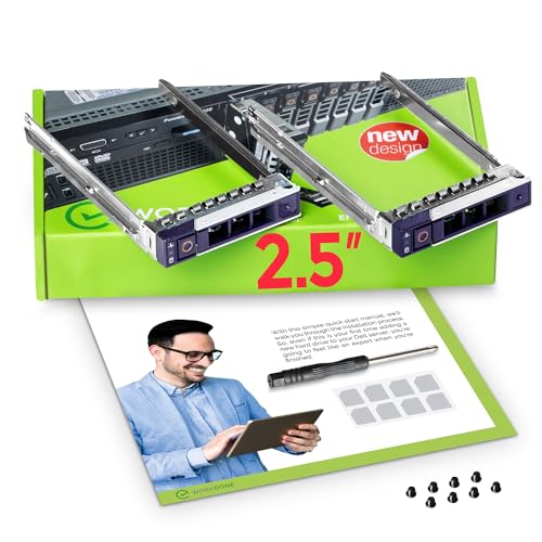 Workdone 2 Pezzi Caddy Per Disco Rigido Da 2,5 Pollici Per Server Poweredge Dell - R440 R640 R740 R740Xd R840 R940 R7415 R7425 Dxd9H Di 14° Generazion