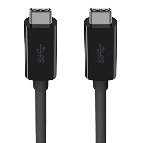 Belkin F2Cu049Bt2M-Blk Cavo Usb-C Da 100 W, Type C 3.0, Da Usb-C A Usb-C, 5 Gbps, 60 Hz, 2 M, Nero