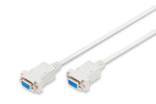 Digitus Lp120 Cavo Null Modem Computer, Seriale Rs232, Crossover (Incrociato), 9 Poli Femmina/Femmina, 1.8 M