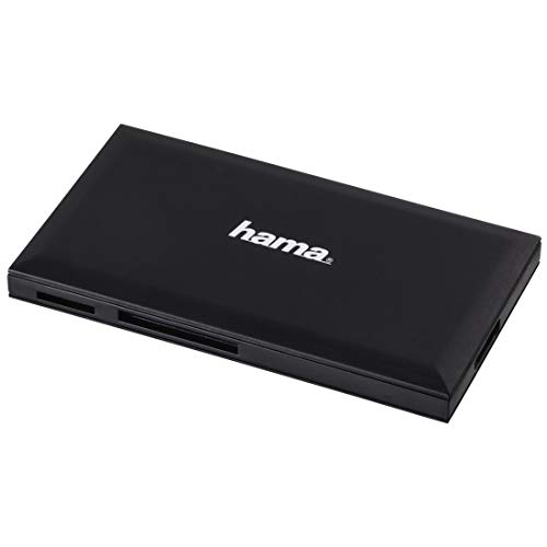 Hama – Lettore Di Schede Di Memoria Sd/Microsd/Cf/Ms, Usb 3.0 Con Cavo, Nero, Blister