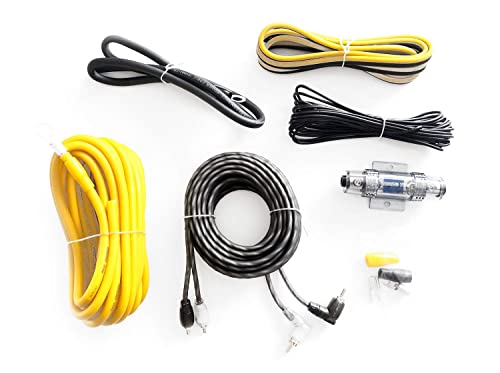 Gzpk 10Xlc-Ii Ground Zero Cavo Alimentazione Massa Portafusibile Rca Remote Set Cavi Completo 10Mm Kit