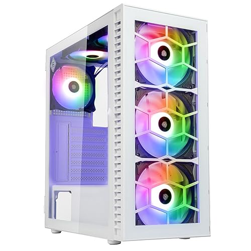 Kolink Observatory Hf Glass Case Per Pc, Sei Ventole Argb, Spazio Per Schede Video Fino A 330Mm, Scheda Madre Atx, Pannello Frontale In Vetro, Acciaio