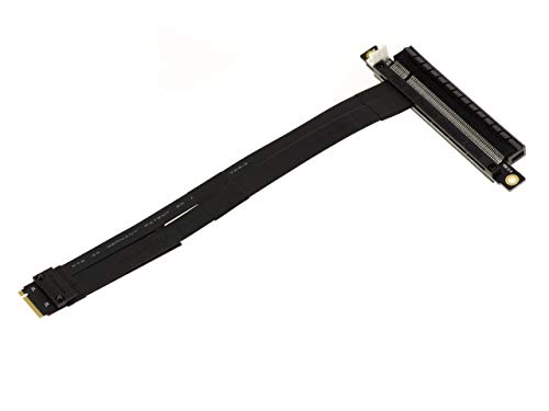 Kalea-Informatique Prolunga Riser Adattatore Per Slot M2 Pcie Nvme M Key A Pcie X16 Female. Lunghezza 20 Cm