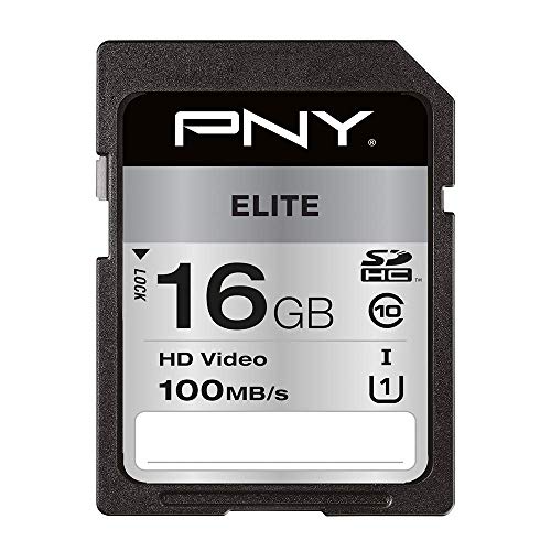 Pny Elite Sdhc Card 16Gb Class 10 Uhs-I U1 100Mb/S