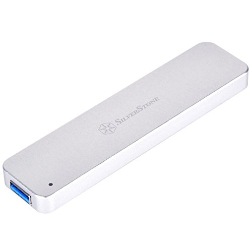 Silverstone Sst-Ms09S - Custodia Esterno Per Unità Disco Rigido Usb 3.1 Gen.2 Per M.2 Sata Ssd, Argento