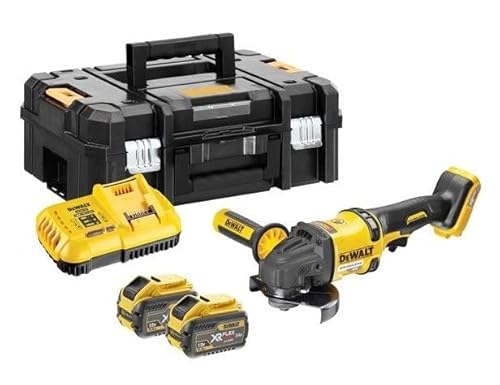 Dewalt Dcg418X2-Qw Angle Grinder 125Mm 54V Fv 2X9Ah Black Yellow