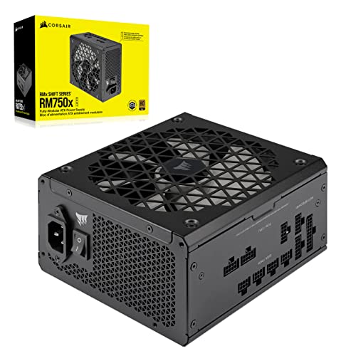 Corsair Rm750X Shift Alimentatore Modulare Compatibilità Con Atx 3.0 E Pcie 5.0 - Modalità Della Ventola Zero Rpm - Efficienza 80 Plus Gold