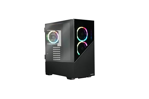 Enermaxk8 Atx Mid Tower Gaming Pc Case In Vetro Temperato, Incluse 3 Ventole Argb Pwm Da 12 Cm - Usb3.2 Gen1 E Usb3.2 Tipo C; Eca-Ek8-Bb-Argb