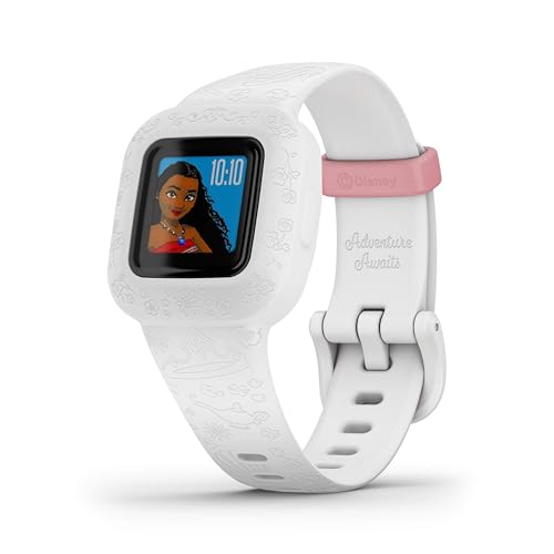 Garmin Vivofit Jr.3 - Disney (Princess), Orologio E Activity Tracker Per Bambine, Display A Colori, Passi, Sonno, Cinturino In Silicone, App Interatti