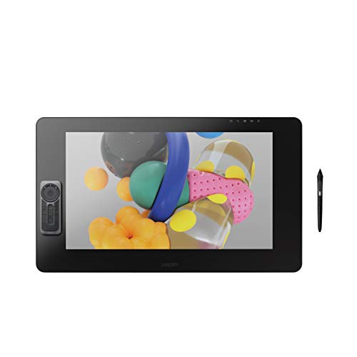 Wacom Cintiq Pro 24 Display Interattivo E Penna Wacom Pen Pro 2; Tavoletta Grafica Con Schermo Lcd 24" Per Disegno Digitale; Fino A 4K Uhd; Compatibil