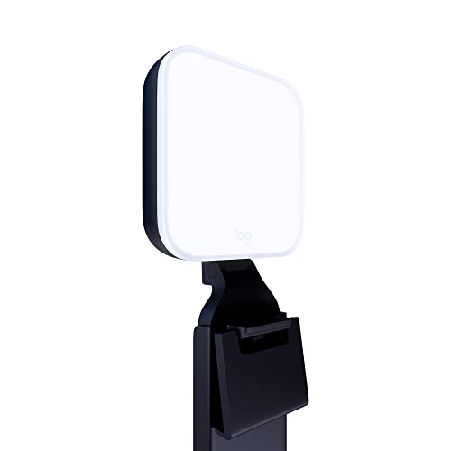 Logitech For Creators Litra Glow Luce Led Streaming Premium - Illuminazione Per Computer Per Videoconferenze, Riunioni Zoom, Con Supporto Regolabile E