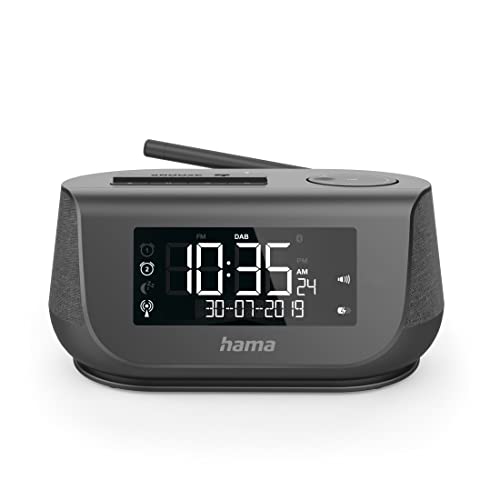 Hama - Radio Sveglia Dr36Sbt, Fm/Dab+/Internet Radio, Bluetooth, Nero
