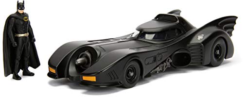 Jada Dc Comics Compatible - Batman 1989 Batmobile + Figure Metal Die-Cast - 1:24