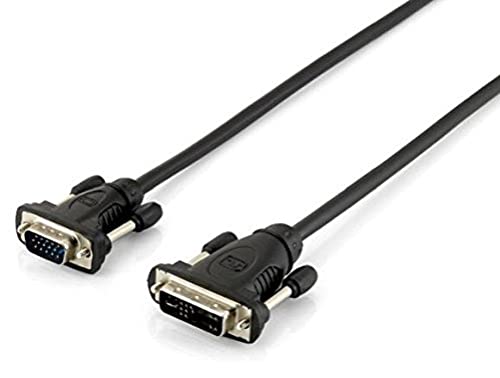 Equip 118943 Adattatore Cavo Video 1,8 M Dvi-A Vga (D-Sub) Nero - Adattatori Cavi Video (1,8 M, Dvi-A, Vga (D-Sub), Maschio, Maschio, Oro)
