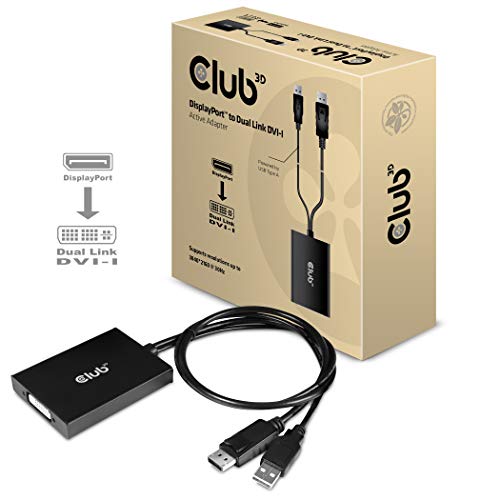 Club 3D Cac-1010 - Adattatore Attivo Da Displayport A Dvi-D Hdcp On