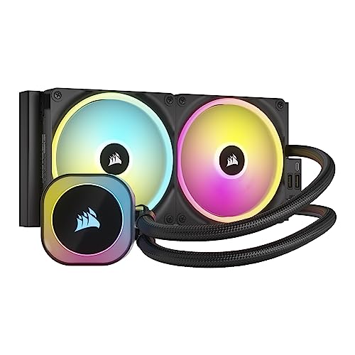 Corsair Icue Link H115I Rgb Dissipatore A Liquido Per Cpu - Aio Da 280 Mm - Ventole Rgb Qx140 - Compatibile Con Intel Lga 1700, Amd Am5 - Hub Di Siste