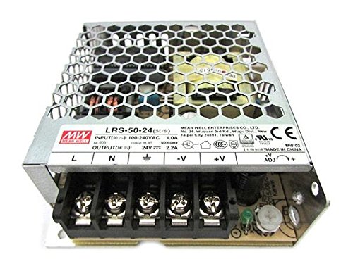Mean Well - Alimentatore Mean Well 50W 24V, Lrs-50-24 A Voltaggio Costante Ideale Per Strisce Led, Dimensioni: 99 X 82 X 30 Mm
