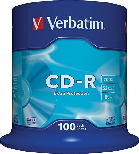 Verbatim Cd-R 52X 700Mb, Confezione Da 100