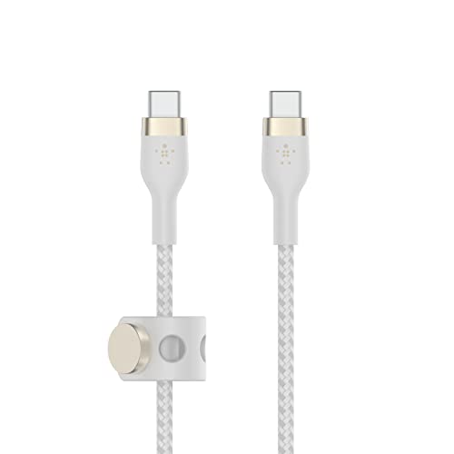 Belkin Boostcharge Pro Flex Cavo Intrecciato Da Usb Type C A Usb C, Cavo Di Ricarica Rapida Pd, Certificato Usb-If Per Iphone 15, Galaxy S24, Pixel, I