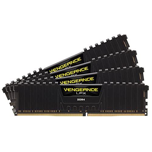 Corsair Vengeance Lpx 128 Gb (4 X 32Gb) Ddr4 3200Mhz C16 Memorie Per Desktop - Nero