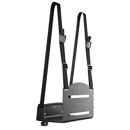 Ricoo Supporto Pc Parete Trh-07 Staffa Mural Computer Casse Work-Station Wall Mount Per Desk-Top Tower Appoggio Universale Per Cassa Cpu Nero