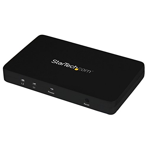 Startech.Com Sdoppiatore Splitter Video Hdmi 4K @ 30Hz 1 Ingresso 2 Uscite 1X2 Porte Di Uscita Con Custodia In Alluminio