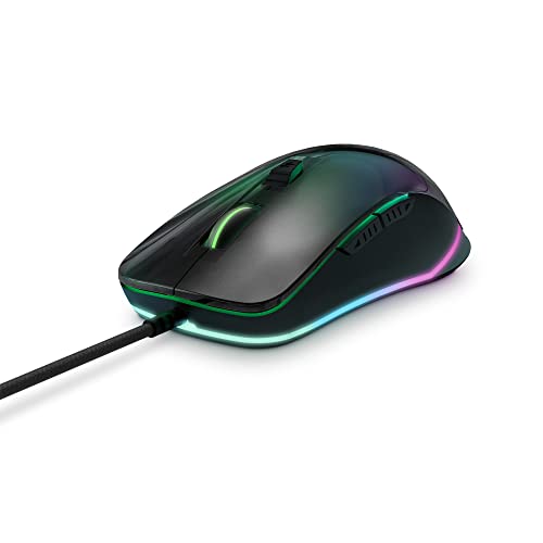 Energy Sistem Gaming Mouse Esg M3 Neon (Mirror Effect, Usb Braided Cable, Rgb Led Light, 7200 Dpi)