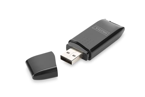 Digitus Lettore Di Schede Usb 2.0 Per Schede Di Memoria - Supporta Schede Sd, Sdhc, Sdxc E Micro Sd - 480 Mbit/S - Plug & Play - Nero
