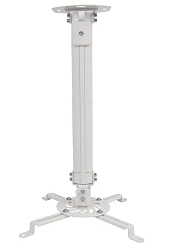 Techly 309654 Supporto A Soffitto Per Proiettori Estensione 380-580 Mm Silver Silver