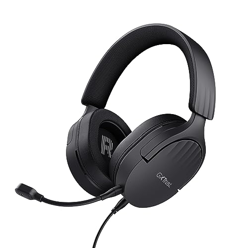 Trust Gaming Gxt 489 Fayzo Cuffie Gaming Per Pc, Ps5, Ps4, Xbox Series X|S, Switch, Mobile, Jack Audio 3.5 Mm, 85% Plastica Riciclata, Over-Ear Cuffie