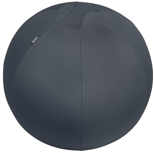 Leitz Ergo Cosy Active Palla Da Seduta Dal Design Ergonomico Con Rivestimento In Tessuto, Sfera Interna, Pompa Ad Aria Manuale E 2 Tappi, 650 Mm X 650
