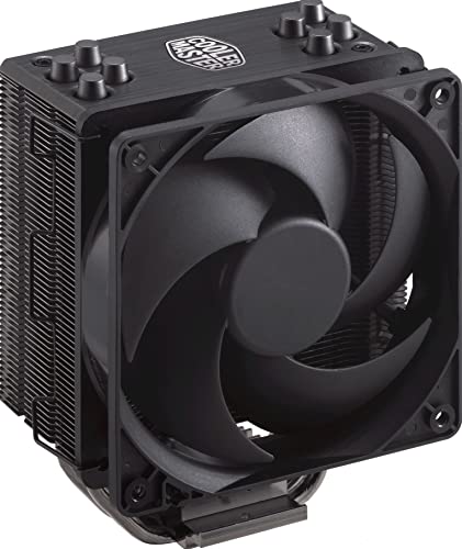 Cooler Master Hyper 212 Black Edition Cpu Air Cooler Con Staffa Lga1700 - 4 Tubi Calore Contatto Diretto E Alette, Ventola Silencio Fp120, Configurazi