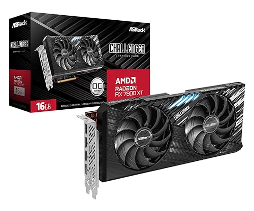 Asrock Challenger Radeon Rx 7800 Xt Oc Rx7800Xt Cl 16Go 16Gb Gddr6-90-Ga4Szz-00Uanf