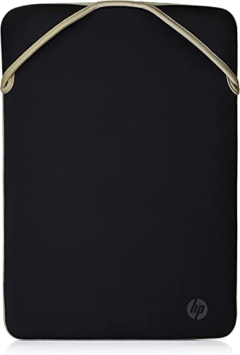 Hp Protective Reversibile Sleeve Per Notebook Fino A 15.6, Design Reversibile, Nero/Oro