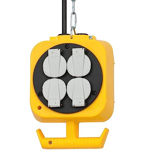 Brennenstuhl 1151760 Base Mãšltiple 5 M 2 Salidas Ac Negro, Blanco, Amarillo